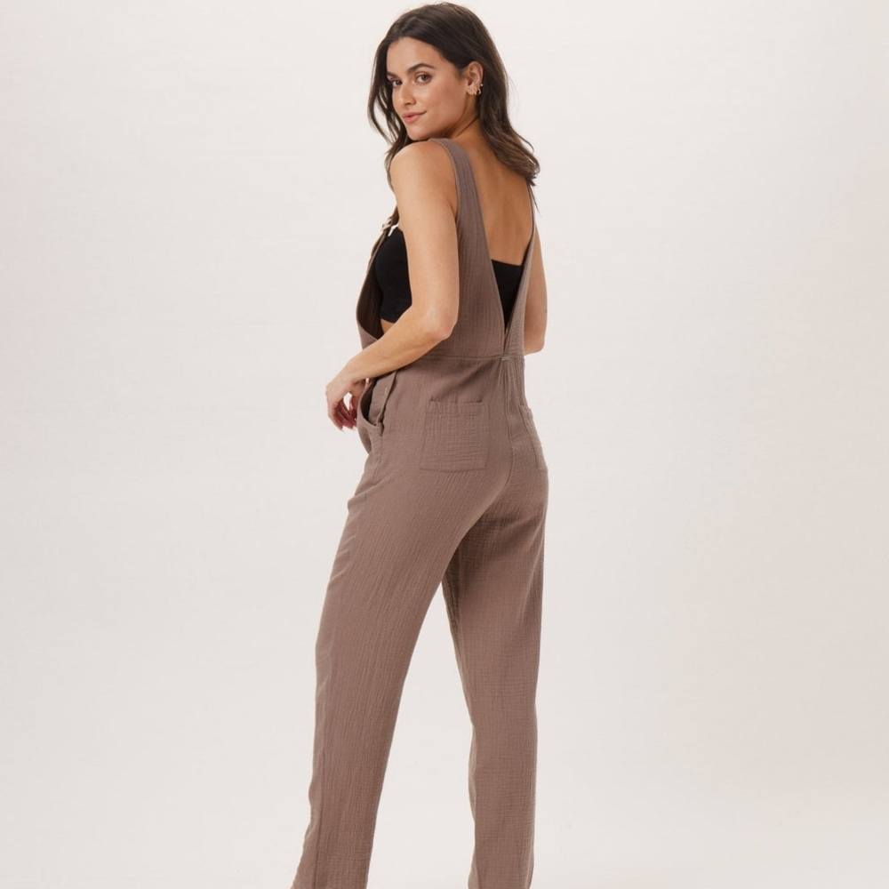 The Normal Brand Kalo Overall in Taupe